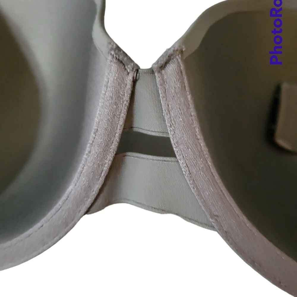 Warners Bra Size 36D Lightly Padded Underwire Olive Green